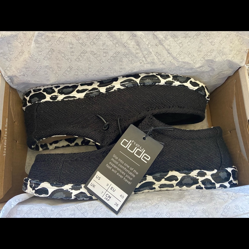 womens wally dark leopard hey dudes